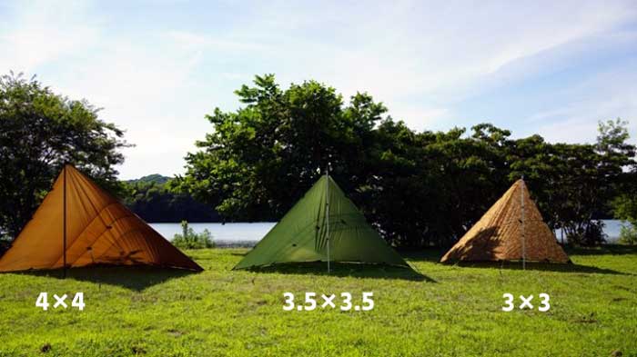 アウトドア テント/タープ DDタープおすすめサイズ！3×3、3.5×3.5、4×4、XLを比較！種類は？｜山行こ